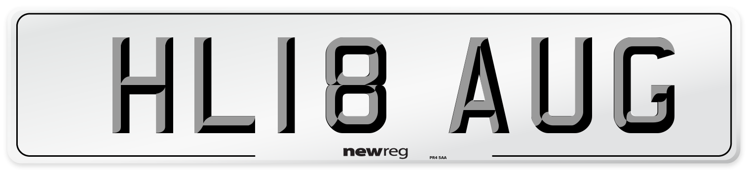HL18 AUG Number Plate from New Reg
